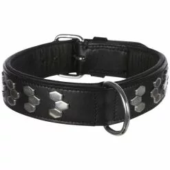 TRIXIE Halsband, Active, M: 38-45 Cm/40 Mm, Leder, Schwarz