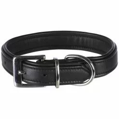 TRIXIE Halsband, Active Comfort, M: 39–46 Cm/30 Mm, Leder, Schwarz