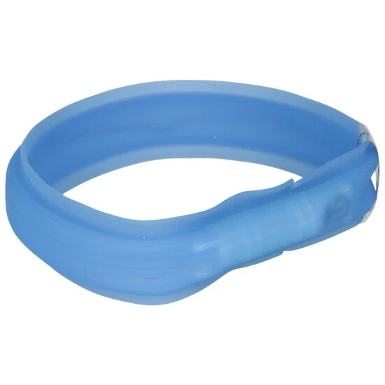 TRIXIE Halsband, Flash Leuchtband USB, M–L: 50 Cm/30 Mm, Silikon, Blau 3 TRIXIE Halsband, Flash Leuchtband USB, M–L: 50 Cm/30 Mm, Silikon, Blau