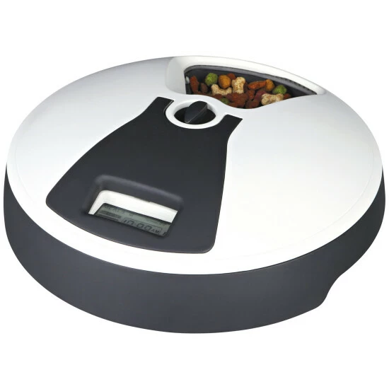 TRIXIE Futterautomat, TX6, Kunststoff, Weiß 4 TRIXIE Futterautomat, TX6, Kunststoff, Weiß – Bild 2