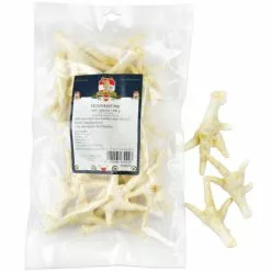 Sissi & Franz Hundesnack »Hühnerfüße«, Weiß/gebrüht, 200 G, Einzelfuttermittel, 100 % Fleisch, Schonend Getrocknet