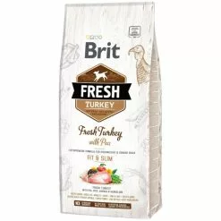 BRIT Hundetrockenfutter »Fresh Dog«, Fit & Slim, Truthan / Erbsen, Senior