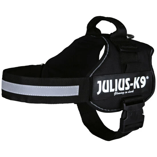 Hunde-Geschirr, 1/L, Nylon, Schwarz 4 Hunde-Geschirr, 1/L, Nylon, Schwarz – Bild 2