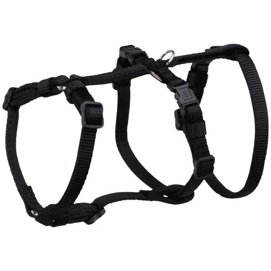 Hunde-Geschirr, L–XL, Nylon, Schwarz 5 Hunde-Geschirr, L–XL, Nylon, Schwarz – Bild 3