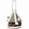 Vogelfutterhaus, BxHxT: 36 X 35 X 36 Cm, Weiß/braun