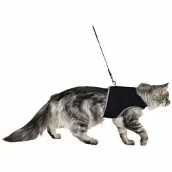 Katzengeschirr, XL, Nylon, Schwarz