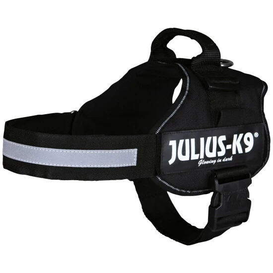 Hunde-Geschirr, 2/L–XL, Nylon, Schwarz 3 Hunde-Geschirr, 2/L–XL, Nylon, Schwarz