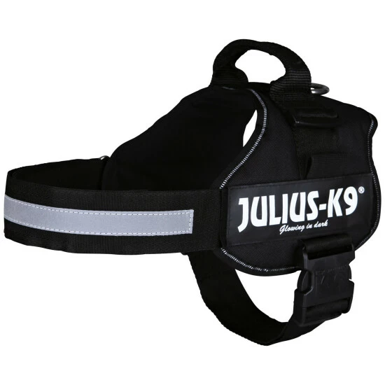 Hunde-Geschirr, 2/L–XL, Nylon, Schwarz 4 Hunde-Geschirr, 2/L–XL, Nylon, Schwarz – Bild 2