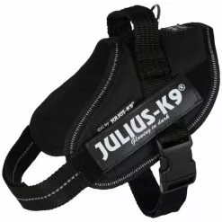 Hunde-Geschirr, Mini/M, Nylon, Schwarz