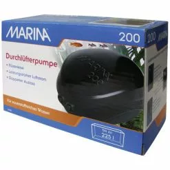 MARINA Durchlüfterpumpe »Aquarien-Durchlüfterpumpe«, 4 W, Für Aquarien Bis: 225 L, Schwarz