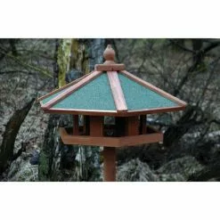 DOBAR Vogelhaus »Panorama«, Für Wildvögel, Kiefernholz/Bitumen, Braun/grün -Günstiges Tierbedarf Geschäft unnamed file 210