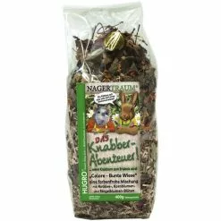HUGRO Nager-Knabberstreu »Colore«, 400 G, Verschiedene Kräuter/Blüten