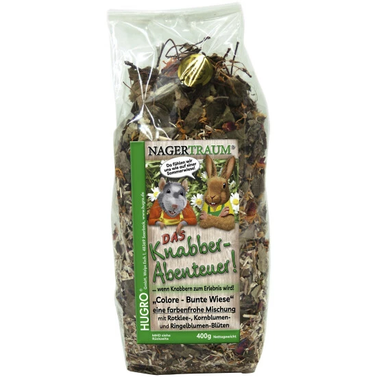 HUGRO Nager-Knabberstreu »Colore«, 400 G, Verschiedene Kräuter/Blüten 3 HUGRO Nager-Knabberstreu »Colore«, 400 G, Verschiedene Kräuter/Blüten