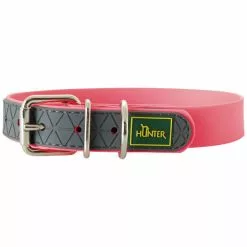 HUNTER Halsband, Gr. S-M, Neonpink -Günstiges Tierbedarf Geschäft unnamed file 2348