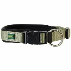 HUNTER Halsung, Gr. M, Olivgrün/schwarz -Günstiges Tierbedarf Geschäft unnamed file 2475