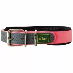 HUNTER Halsband, Gr. M-L, Neonpink -Günstiges Tierbedarf Geschäft unnamed file 2718