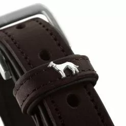 HUNTER Halsband, Gr. M, Dunkelbraun/schwarz -Günstiges Tierbedarf Geschäft unnamed file 2740