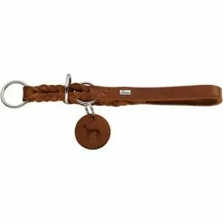 HUNTER Dressurhalsung, Gr. M-L, Cognacfarben -Günstiges Tierbedarf Geschäft unnamed file 2850