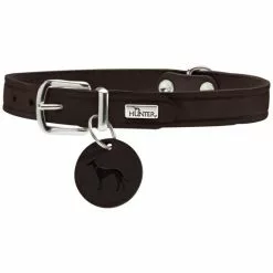 HUNTER Halsband, Gr. L, Dunkelbraun -Günstiges Tierbedarf Geschäft unnamed file 2856