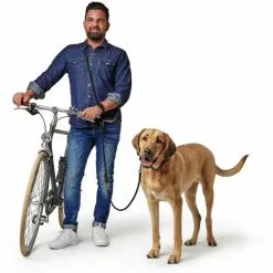 HUNTER Fahrrad Und Joggingleine, Gr. 170 Cm, Schwarz -Günstiges Tierbedarf Geschäft unnamed file 2925