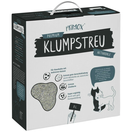 PRIMOX Katzenstreu »Klumpstreu Aktivkohle«, 1 Karton, 7,5 Kg 3 PRIMOX Katzenstreu »Klumpstreu Aktivkohle«, 1 Karton, 7,5 Kg