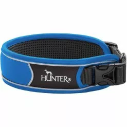 HUNTER Halsung, Gr. M, Hellblau/grau -Günstiges Tierbedarf Geschäft unnamed file 3110