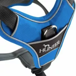 HUNTER Geschirr, S-M, Nylon/polyester/neopren, Hellblau/grau -Günstiges Tierbedarf Geschäft unnamed file 3392