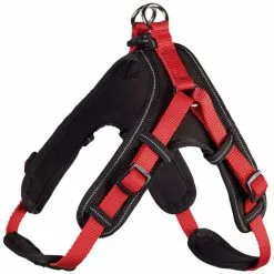HUNTER Geschirr, L, Nylon/neopren, Rot/schwarz