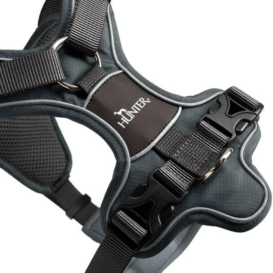 HUNTER Geschirr, L, Nylon/polyester/neopren, Grau 5 HUNTER Geschirr, L, Nylon/polyester/neopren, Grau – Bild 3