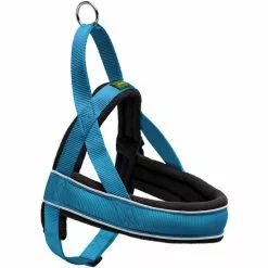 HUNTER Hunde-Geschirr, S-M, Nylon, Petrolfarben