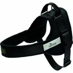 HUNTER Hunde-Geschirr, XS-S, Nylon/fleece, Schwarz