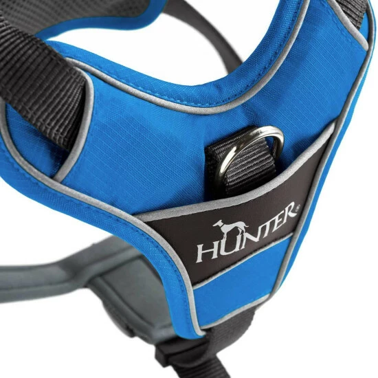 HUNTER Geschirr, M, Nylon/polyester/neopren, Hellblau/grau 4 HUNTER Geschirr, M, Nylon/polyester/neopren, Hellblau/grau – Bild 2