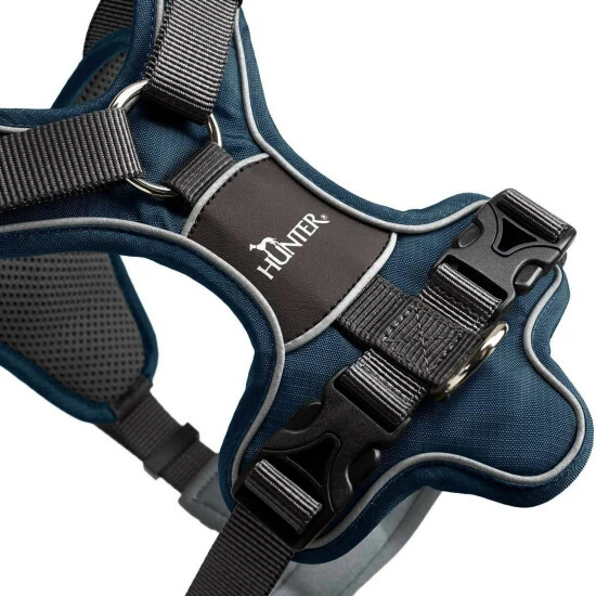 HUNTER Geschirr, S-M, Nylon/polyester/neopren, Dunkelblau/grau 5 HUNTER Geschirr, S-M, Nylon/polyester/neopren, Dunkelblau/grau – Bild 3