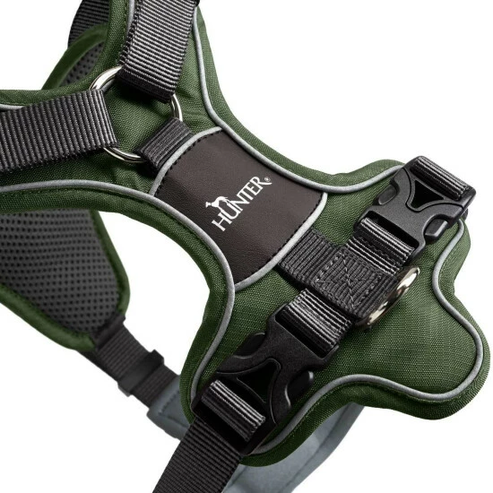 HUNTER Geschirr, XS, Nylon/polyester/neopren, Grün/grau 7 HUNTER Geschirr, XS, Nylon/polyester/neopren, Grün/grau – Bild 5