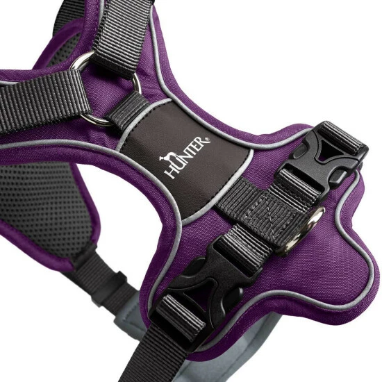 HUNTER Geschirr, XS, Nylon/polyester/neopren, Violett/grau 9 HUNTER Geschirr, XS, Nylon/polyester/neopren, Violett/grau – Bild 7