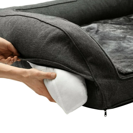 HUNTER Hunde-Sofa, BxHxL: 60 X 30 X 80 Cm, Anthrazit 12 HUNTER Hunde-Sofa, BxHxL: 60 X 30 X 80 Cm, Anthrazit – Bild 10