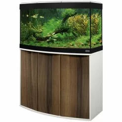 FLUVAL Aquariumkombination »Vicenza«, BxHxL: 92 X 125 X 92 Cm, Floatglas, Noce Tiepolo