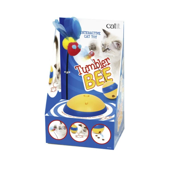 CATIT Spielzeug »Play Tumbler«, Bee, Für Katzen 4 CATIT Spielzeug »Play Tumbler«, Bee, Für Katzen – Bild 2
