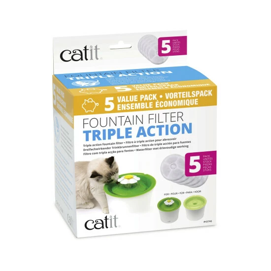 Ersatzfilter »Catit Triple Action Filter«, Weiß 4 Ersatzfilter »Catit Triple Action Filter«, Weiß – Bild 2