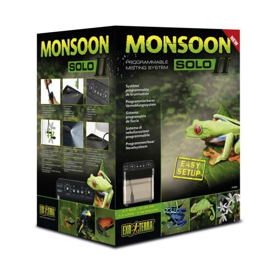 EXO TERRA Beregnungsanlage » Solo II«, Schwarz, BxHxL: 17 X 24 X 17 Cm, Für Terrarium Oder Gewächshaus 4 EXO TERRA Beregnungsanlage » Solo II«, Schwarz, BxHxL: 17 X 24 X 17 Cm, Für Terrarium Oder Gewächshaus – Bild 2