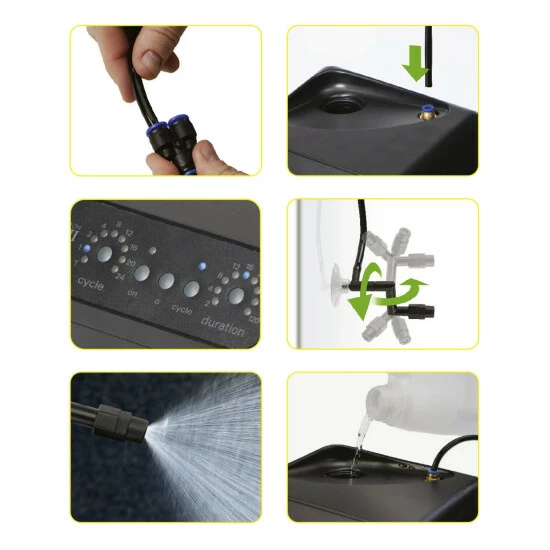 EXO TERRA Beregnungsanlage » Solo II«, Schwarz, BxHxL: 17 X 24 X 17 Cm, Für Terrarium Oder Gewächshaus 9 EXO TERRA Beregnungsanlage » Solo II«, Schwarz, BxHxL: 17 X 24 X 17 Cm, Für Terrarium Oder Gewächshaus – Bild 7