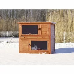 TRIXIE Kleintierstall »Natura «, BxHxT: 65 X 113 X 116 Cm, Braun, Mit Wärmedämmung