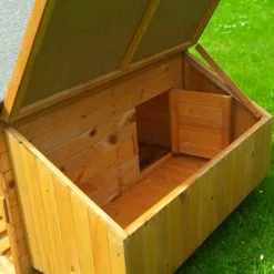 PROMADINO Kleintierstall, BxHxT: 203 X 103 X 116 Cm, Honigbraun -Günstiges Tierbedarf Geschäft unnamed file 4512