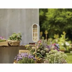 GARDENA Insektenhotel, Weiß, Holz, Inkl. Füllmaterial -Günstiges Tierbedarf Geschäft unnamed file 4515