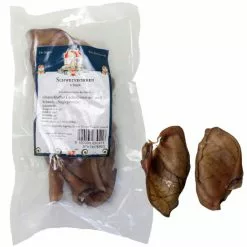 Sissi & Franz Hundesnack »Schweineohren XXL«, 195 G, Einzelfuttermittel, 100 % Fleisch, Schonend Getrocknet