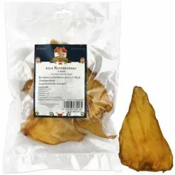 Sissi & Franz Hundesnack »edle Rinderohren«, 85 G, Einzelfuttermittel, 100 % Fleisch, Schonend Getrocknet