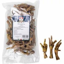 Sissi & Franz Hundesnack »Hühnerfüße«, 500 G, Einzelfuttermittel, 100 % Fleisch, Schonend Getrocknet