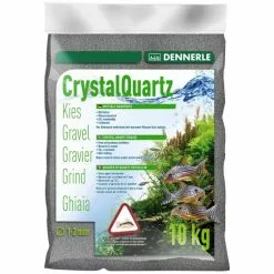 DENNERLE Bodengrund »Kristall-Quarzkies«, 10 Kg, Grau