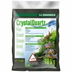 DENNERLE Bodengrund »Kristall-Quarzkies«, 10 Kg, Schwarz