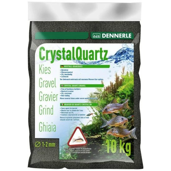 DENNERLE Bodengrund »Kristall-Quarzkies«, 10 Kg, Schwarz 3 DENNERLE Bodengrund »Kristall-Quarzkies«, 10 Kg, Schwarz